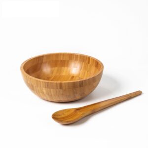 High-class Monolithic Bamboo Bowls and Spoons For Luxury Kitchen Space